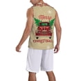 thumbnail image 2 of Sikiie Christmas Vintage Red Truck Basketball Jersey Reversible Men's Mesh Athletic Sports Shirts Training Practice S-4XL3X-Large, 2 of 6