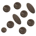 thumbnail image 3 of Incrustaciones de Botones de Llave Sunnimix para saxofón Alto Tenor Soprano marrón 9 piezas, 3 of 8