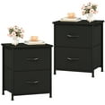 thumbnail image 1 of Eunos Tables de Nuit Noires pour Chambre, Ensemble de 2, Petite Table de Chevet Table d'Appoint pour Garde-Robe Salon, 1 of 7