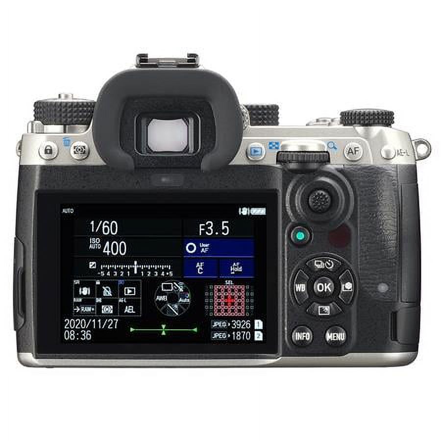 K-3 Mark III APS-C-Format DSLR Camera Body, Silver with Pentax HD PENTAX-D FA 70-210mm F4 ED SDM WR Lens - image 3 of 10