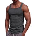 thumbnail image 4 of JTSRKL Ribbed Tank Tops for Men Slim Fit Sleeveless Textured Lightweight Breathable Shirts Stretchy Summer Training Beach Soft Fit Wear Tees, 4 of 9