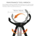 ITSELFER 10 inch Oil Filter Wrench Pliers Type Oil Filter Wrench