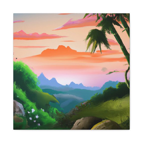 Majestic Mountain Tapestry - Canvas