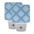 thumbnail image 7 of Christmas Square Shape Snowflakes LED Night Light Sensor Lamp Plug-in Adjustable Brightness 2 Pack, 7 of 7