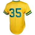 thumbnail image 3 of Men's Mitchell & Ness Rickey Henderson Yellow Athletics Authentic Batting Practice Jersey, 3 of 4