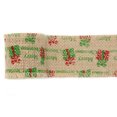 thumbnail image 1 of 6.56ft Christmas Burlap Ribbon Decorative Burlap Ribbon Roll Jute Burlap Roll, 1 of 2