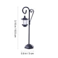 thumbnail image 2 of LABELEPH 2 Pcs Support Photo en Forme de Lampe de Route Fournitures de Mariage Support en Résine Noire, 2 of 8
