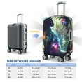 thumbnail image 6 of Balery Luggage Cover Cosmic Cat In Window Print Suitcase Covers for Luggage Elastic Washable Suitcase Protector Fits 18-32 Inch Luggage-Large, 6 of 9