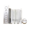 thumbnail image 4 of HINTRMENT 11 Pcs/Set Craft Tool Die Punch Iron Silver for Punching Holes in Handmade Projects, 4 of 7