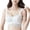 White, variant on Itsame 1 Pack Everyday Casual Bra Set Womens Full Support Bra Tie Front Wireless Comfort Bralette Green Size 2XL