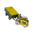 thumbnail image 1 of Tractor y remolque de juguete de hojalata a cuerda, estilo vintage. Ideal para coleccionistas. UN, 1 of 8