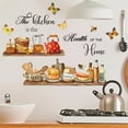 thumbnail image 3 of Pegatinas de pared para estante de utensilios de cocina, cuenco, la cocina es el corazón del hogar, mariposa, abeja, calcomanía de pared, cáscara de vinilo extraíble, 3 of 5
