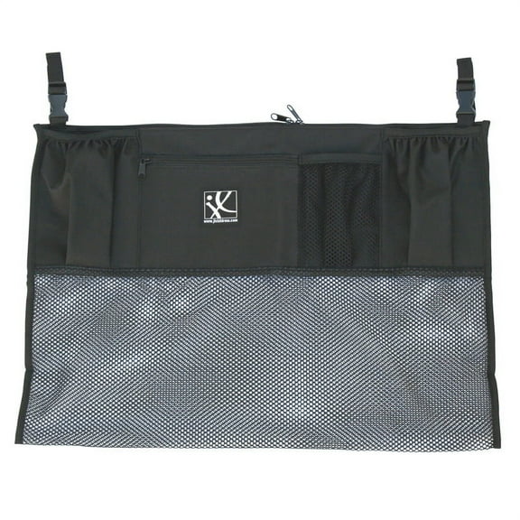 J.L. Childress Double Cargo Stroller Organizer and Storage with Mesh Compartment, Black. Adult Use.