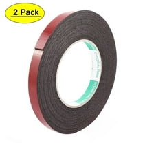 2 Pcs Black Strong Double Sided Adhesive Tape Sponge Tape 12MM Width 5M Long