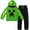 Green/black, variant on Minecraft Creeper Little Boys Fleece Hoodie and Pants Outfit Set Little Kid to Big Kid
