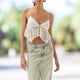 thumbnail image 4 of Blusas Cortas Beach Sling Tops Backless sin mangas Mujer Tanks Top Spicy Girl Tops (Blanco XL) Cgtredaw para Mujer Blanco T S, 4 of 6