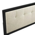 thumbnail image 3 of Ergode Draper Tufted Full Fabric and Wood Headboard - Black Beige, 3 of 5