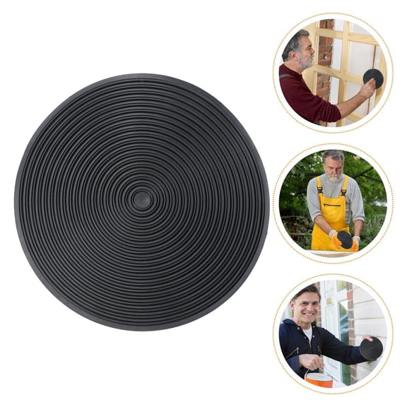 TABLZONE Wood Grain Stamp Wood Graining Painting Tool Rubber Black 1Pcs