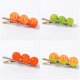 thumbnail image 2 of 4 pinzas para el pelo con forma de fruta, bonitas horquillas naranjas, accesorios para el pelo de frutas para cumpleaños, cosplay., 2 of 5