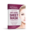 thumbnail image 1 of Mascarilla hidratante antienvejecimiento con retinol, 5 láminas, con colágeno, 1 of 8