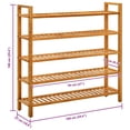thumbnail image 2 of vidaXL Shoe Rack Shoe Storage Organizer Shoe Shelf for Closet Solid Oak Wood, 2 of 5