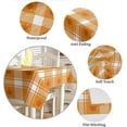 thumbnail image 5 of Fall Tablecloth Rectangle/Oval Thanksgiving Maple Leaf Orange Buffalo Plaid Table Cloth Outdoor Waterproof Fall Tablecloths for Party Picnic Indoor Table Cover for Dining/Kitchen 60x102inch, 5 of 6