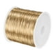 thumbnail image 1 of Uxcell Alambre de Joyería de 0.4mm, Alambre de Manualidades de 26 Gauge 328FT, Alambre de Cobre para Hacer Joyería, Alambres de Metal Suave [100M, Oro Claro], 1 of 1