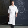 thumbnail image 2 of Uncommon Threads 3052-2500 Bistro Apron One Pocket in White, 2 of 6