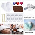 thumbnail image 4 of Forma de corazón de diamante 3D, moldes de corazón de chocolate, moldes de silicona para chocolate, letras de silicona, 4 of 4