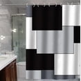 thumbnail image 4 of TIMIFIS Shower Curtain Set Waterproof Shower Curtain Four-Piece Set - Bathroom Dry and Wet Separation Mat Set Stylish Non-Slip Bathroom Partition Easy to Clean and Material Bathroom Sets, 4 of 4