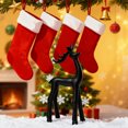thumbnail image 6 of Boovnll Reindeer Christmas Decor, Reindeers Figurines Xmas Reindeer for Holiday Indoor Tabletop Decor, Christmas Decorations, Black, 6 of 6