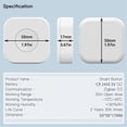 thumbnail image 4 of 5X Tuya Zigbee Botón Interruptor de Escena Inteligente Enlace Inteligente Interruptor Inalámbrico Automatización Funciona con Vida Inteligente, 4 of 10