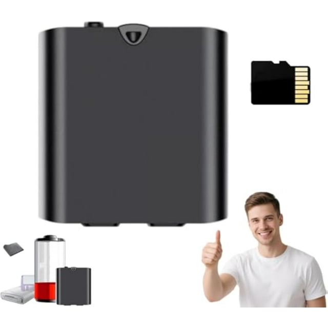 Mini Enregistreur Vocal : Capturez Chaque Son avec Intelligent, Précision Compacte, Mini Enregistreur Vocal Magnétique, Enregistreurs Microcassette Portables, Enregistreur Vocal Rechargeable (4G)