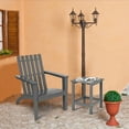 thumbnail image 2 of Costway 2PCS Patio Adirondack Chair Side Table Set Solid Wood Garden Deck Grey, 2 of 9