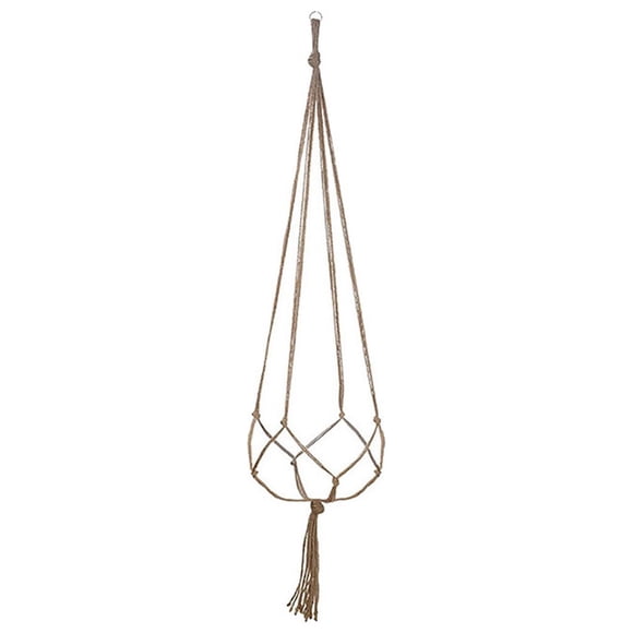 Macrame Plant Hanger with Wood Hook for Indoor Outdoor Flower Pot Decor