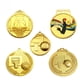 thumbnail image 2 of Juego de medallas de baloncesto de color de oreja de trigo con pintura tridimensional yang puro, juego de medallas pequeñas para competición deportiva infantil, 2 of 3
