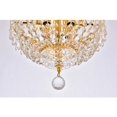 thumbnail image 4 of Century 4 light Gold Flush Mount Clear Royal Cut Crystal, 4 of 8