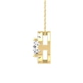 thumbnail image 2 of ARAIYA FINE JEWELRY 14K Yellow Gold Lab Grown Diamond Halo Pendant with Gold Cable Chain Necklace (1/2 cttw, D-E Color, VS Clarity) 18", 2 of 5