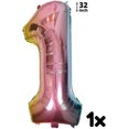 thumbnail image 3 of Unicorn Birthday Decorations for Girls Set - Number 1 Balloon Pink Gradient, Unicorn Balloons, Unicorn Party Decorations, Unicorn Party Supplies 1st B, 3 of 4