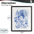 thumbnail image 4 of Stupell Industries Glam Sicilia City In Blue Black Framed Print Under Glass, 13 x 16, by Karolina Sato, 4 of 8