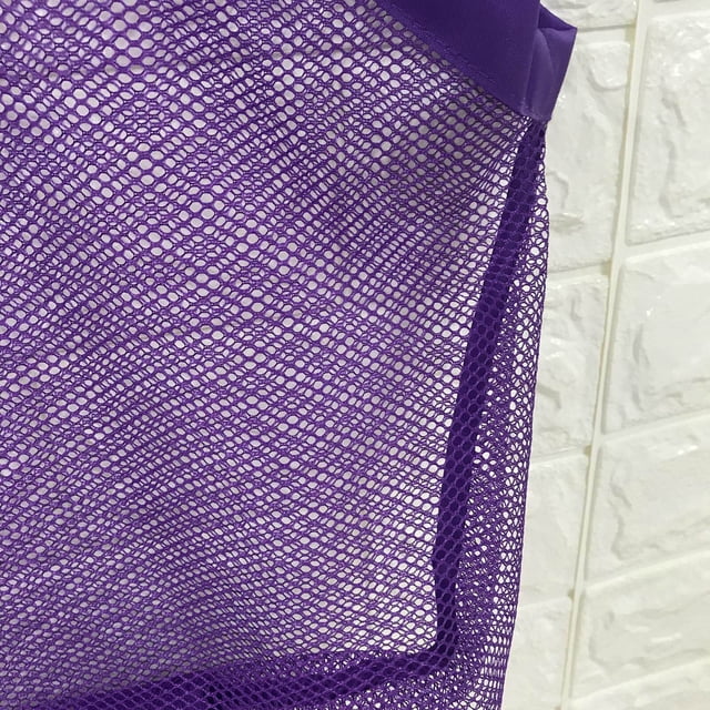 facefd Grand Sac à Jouets de Plage Sac en Filet pour Piscine Sac Anti-Sable Violet