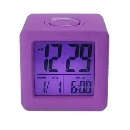 Multifunctional LCD Alarm Clock in Silicone Case with Backlight Option