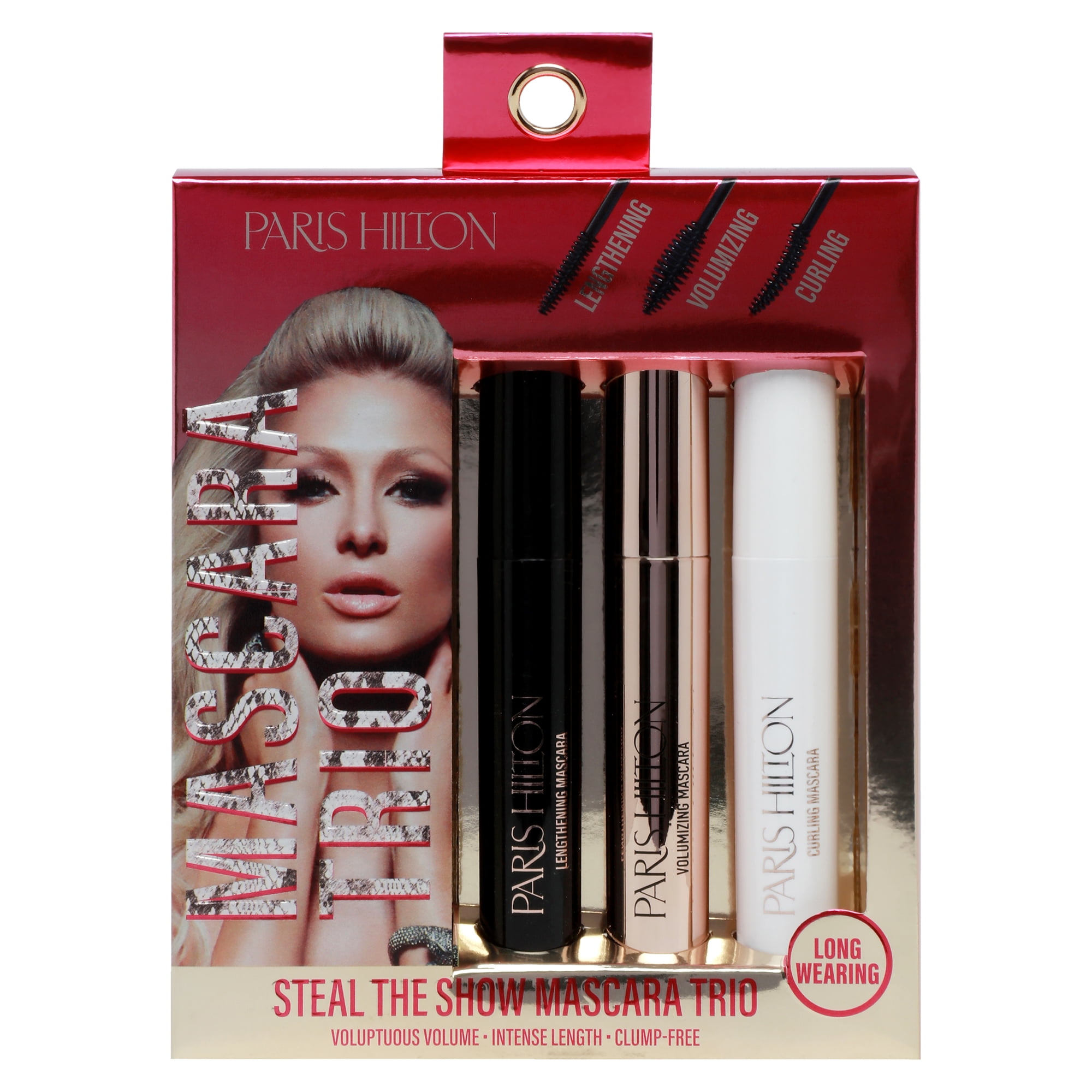 Paris Hilton Cosmetics Steal The Show Mascara Trio , 3 Pc 0.27oz Lengthening Mascara, 0.27oz Volumizing Mascara, 0.27oz Curling Mascara