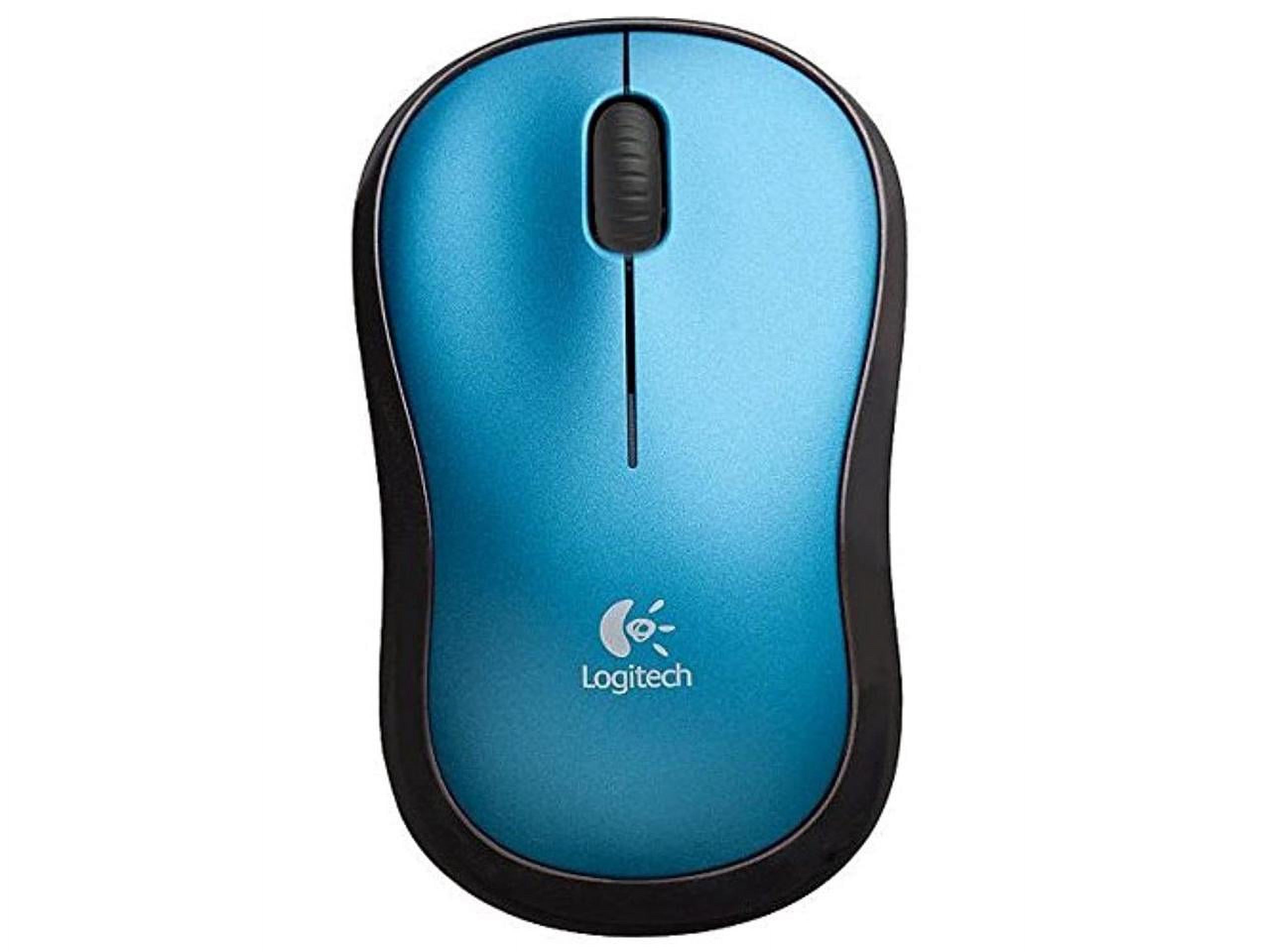 Logitech M185 Wireless Mouse, 2.4GHz with USB Mini Receiver, Ambidextrous, Blue - image 3 of 15