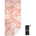 thumbnail image 2 of Daisy Flower on Pink Beach Towel 30" x 60", Quick Dry Bath Towel Super Absorbent Lightweight Travel Towel for Beach Yoga Swim Sport Camping Holiday, 2 of 7