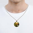 thumbnail image 4 of Sunflower Necklace Personalized Custom Photo Round Pendant Adjustable Stainless Steel Necklaces with Gift Box for Men Women Mothers Valentine's Jewelry Gift, 4 of 6