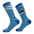 thumbnail image 2 of Men's Fish Finder Socks Funny Sarcastic Fishing Graphic Footwear, 2 of 9