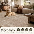 thumbnail image 3 of SIXHOME 5'x7' Area Rugs for Living Room Farmhouse Retro Area Rug Machine Washable Neutral Rugs Taupe, 3 of 7