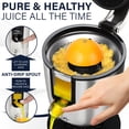 thumbnail image 3 of Eurolux Premium Electric Orange Juicer | Stainless Steel Citrus Squeezer With New Ultra-Powerful Motor and Soft Grip Handle for Effortless Juicing, Auto Shutoff, Dishwasher-safe Parts, Pulp Control, 3 of 5