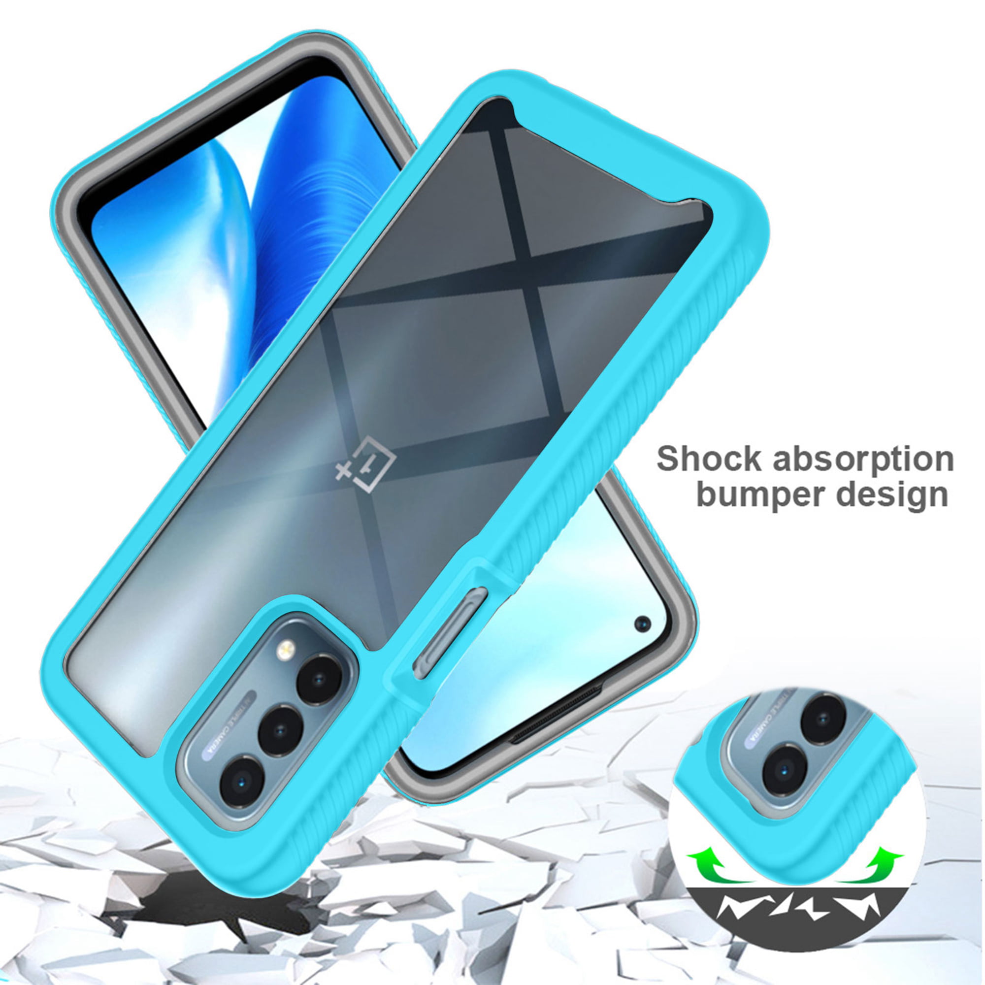GKK For Oneplus Nord 2 5G Case All-included Shockproof With Screen Film  Protector Hard Case